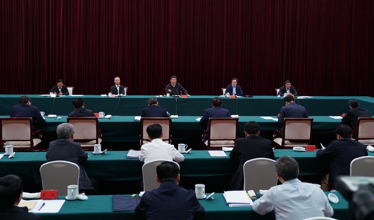 2019年5月20日至22日，中共中央總書(shū)記、國(guó)家主席、中央軍委主席習(xí)近平在江西考察，主持召開(kāi)推動(dòng)中部地區(qū)崛起工作座談會(huì)并發(fā)表重要講話(huà)。新華社記者 謝環(huán)馳 攝 